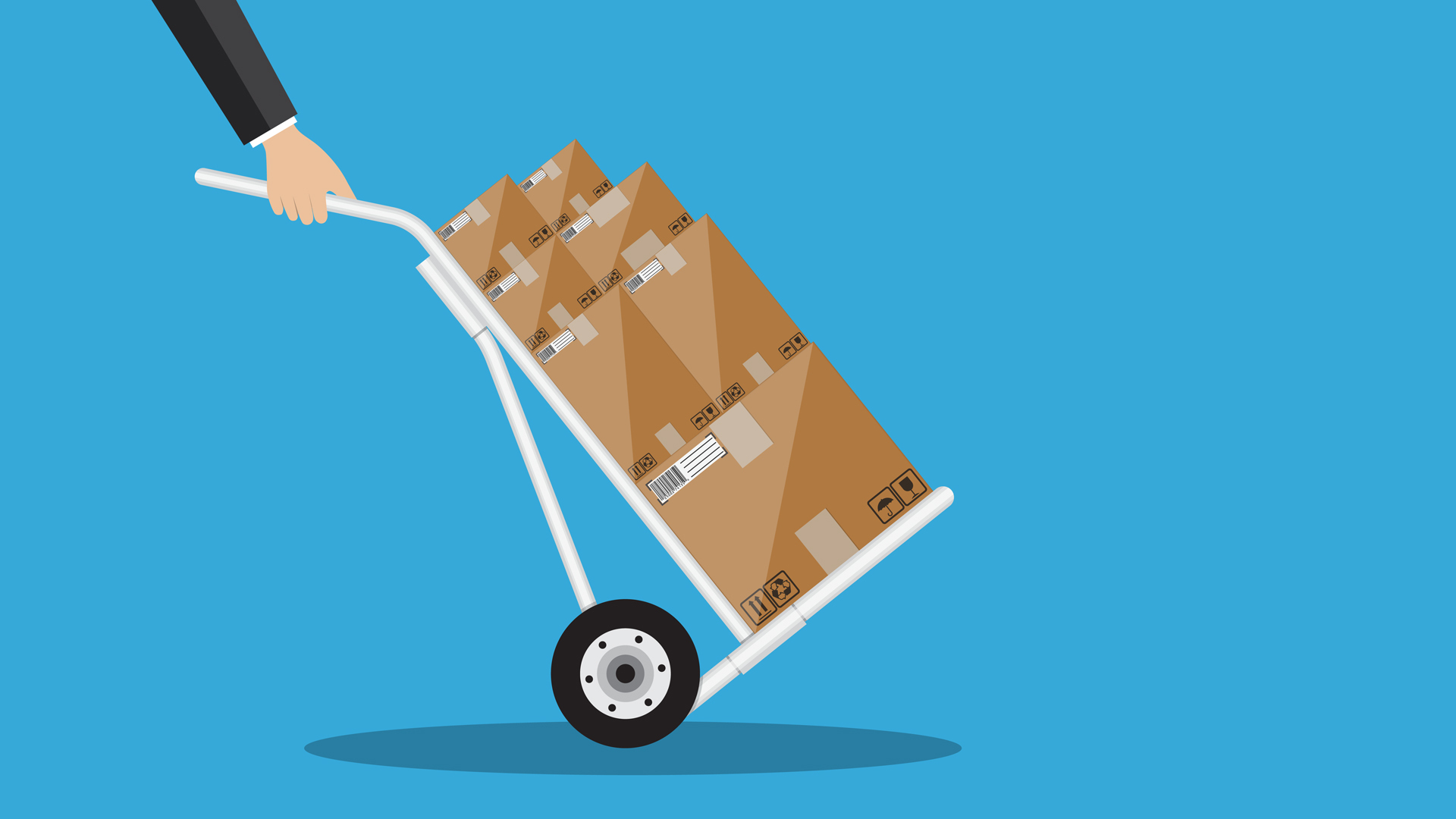 Two Hand Cart Two-Wheeled Handcart - HSI